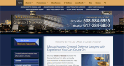 Desktop Screenshot of noonancriminaldefense.com