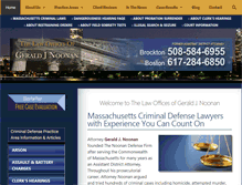 Tablet Screenshot of noonancriminaldefense.com